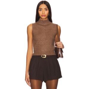 Revolve STITCHES + STRIPES Remy Brown Knit Sleeveless Sweater Vest Size M